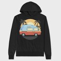Camper Van, Hanorac Oversize Barbati (Unisex)