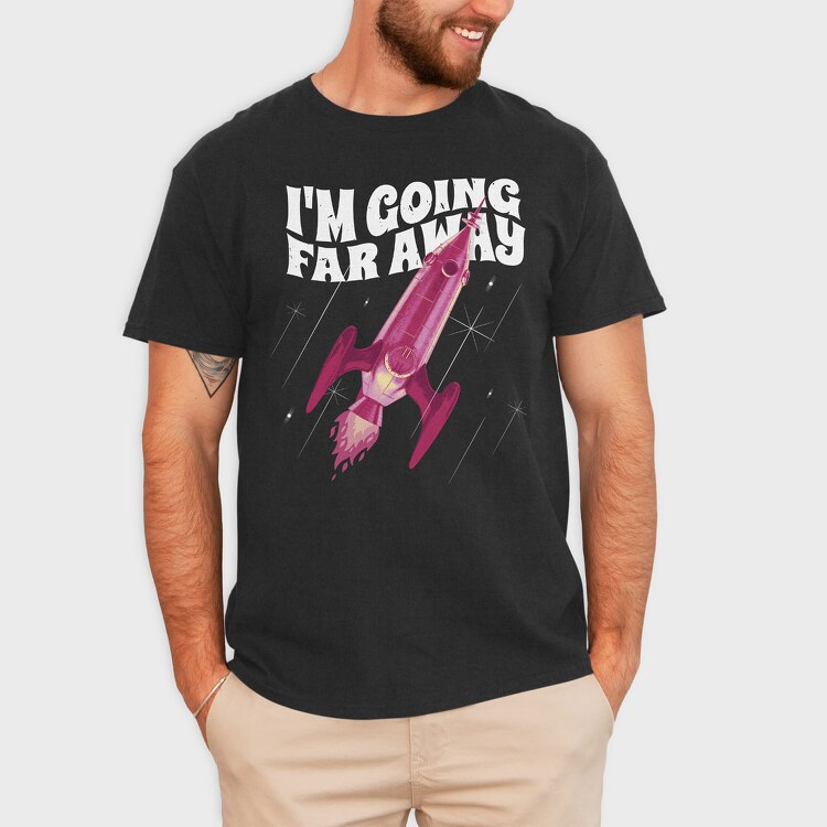 Going Far Away Rocket, Tricou Barbati (Unisex)
