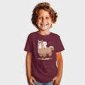 Cute Lama and Cat, Tricou Copii