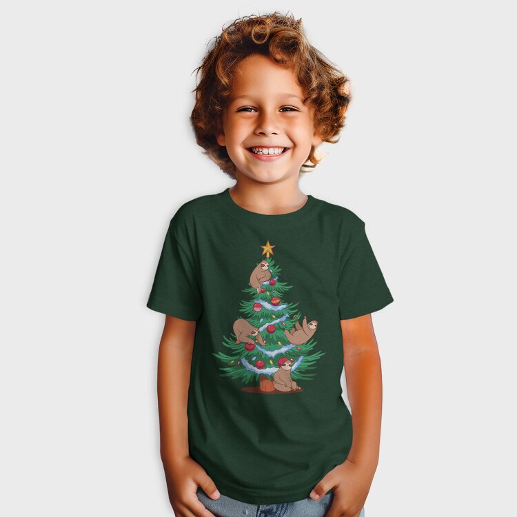 Sloth Christmas Tree, Tricou Copii