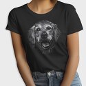 Golden Retriever Monochrome, Tricou Femei