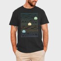 Lineart Sunset Landscape, Tricou Barbati (Unisex)
