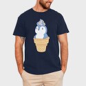 Cute Penguin Ice Cream, Tricou Barbati (Unisex)
