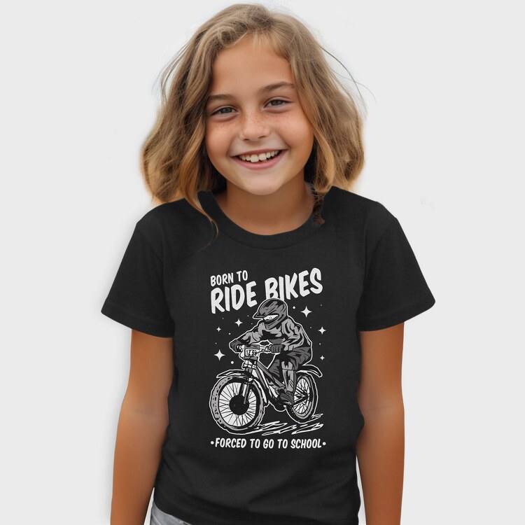 Born to Ride Bikes Forced to Go to School, Tricou Copii