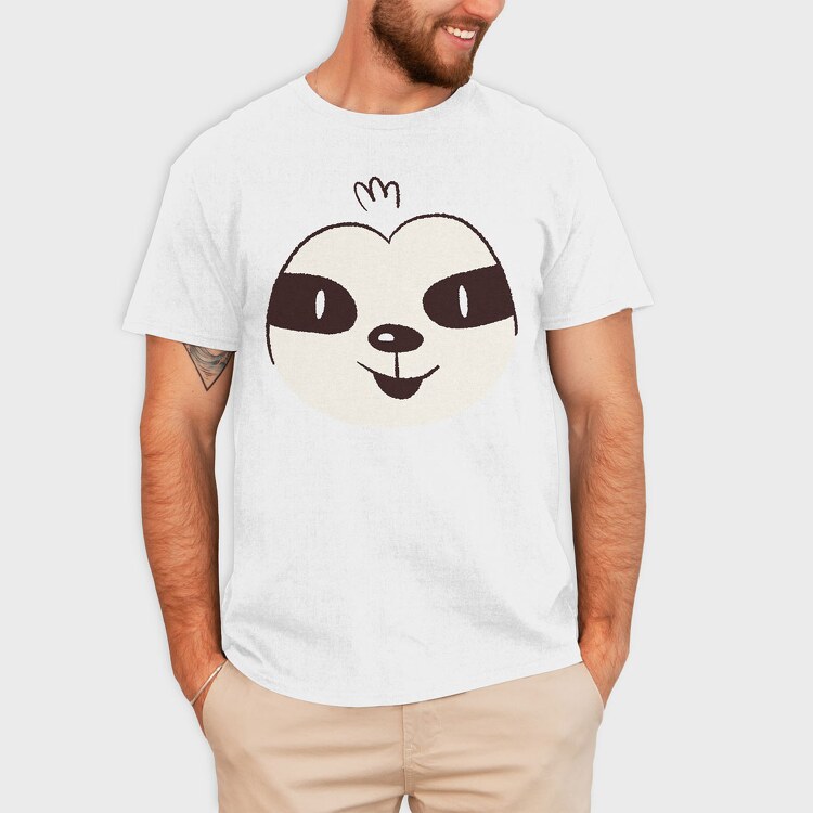 Sloth Face, Tricou Barbati (Unisex)