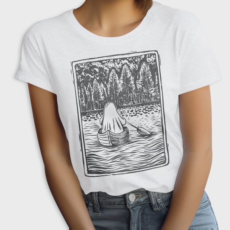 Lino Art Ghost Boat, Tricou Femei