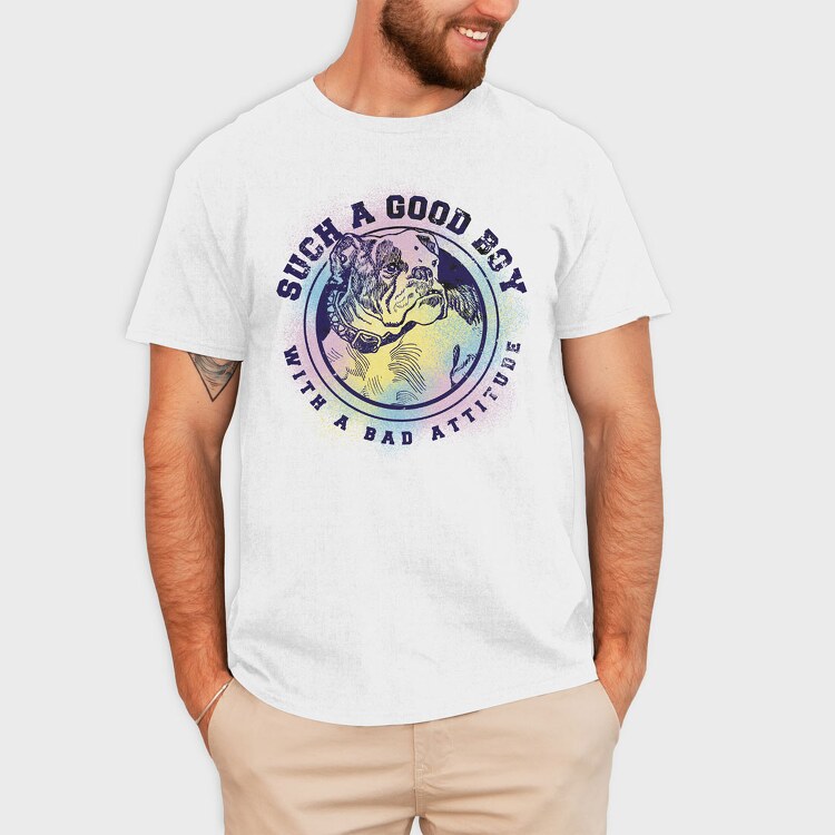 Good Boy With Bad Attitude, Tricou Barbati (Unisex)