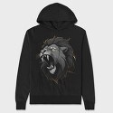 Lion Duotone, Hanorac Oversize Barbati (Unisex)
