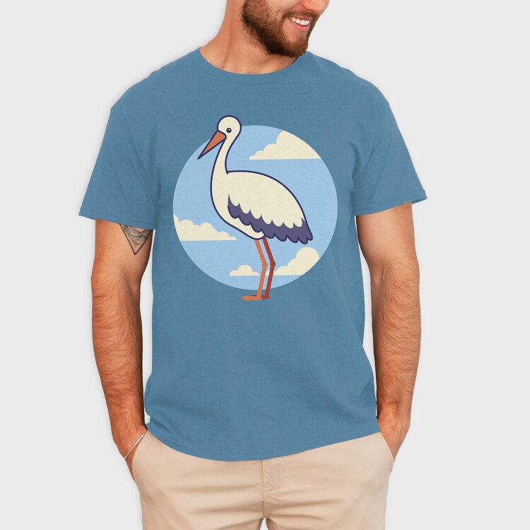 Cute Stork, Tricou Barbati (Unisex)