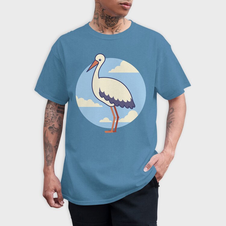 Cute Stork, Tricou Barbati (Unisex)