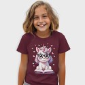 Cute Unicorn Reading, Tricou Copii
