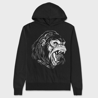 Gorilla Monochrome, Hanorac Oversize Barbati (Unisex)