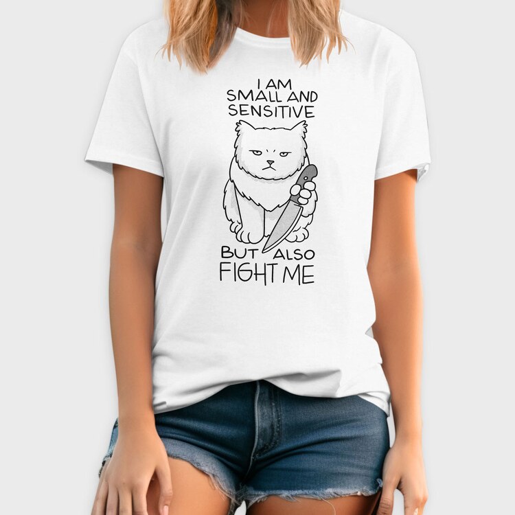 Small and Sensitive Cat, Tricou Barbati (Unisex)