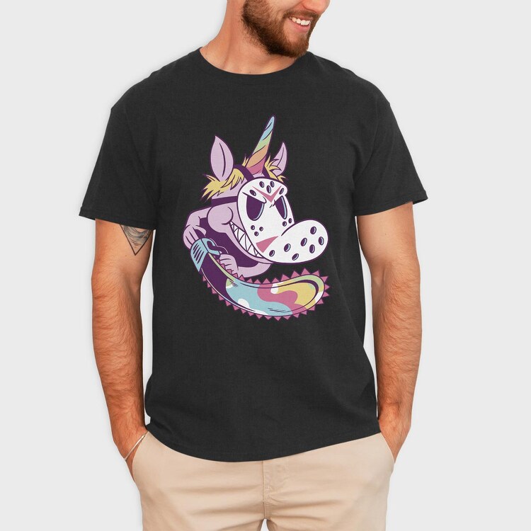 Unicorn Halloween, Tricou Barbati (Unisex)