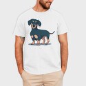Dachshund, Tricou Barbati (Unisex)