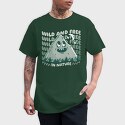Wild and Free Mountain Cartoon, Tricou Barbati (Unisex)