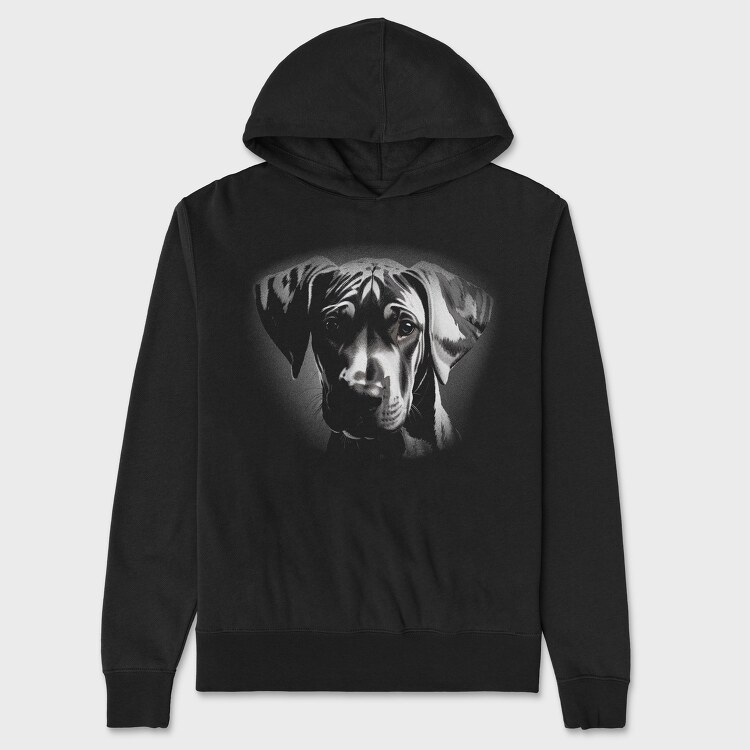 Greatdane Puppy Monochrome, Hanorac Oversize Barbati (Unisex)