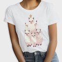 Llamas Christmas Tree, Tricou Femei