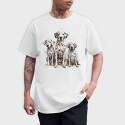 Dalmatian Family, Tricou Barbati (Unisex)