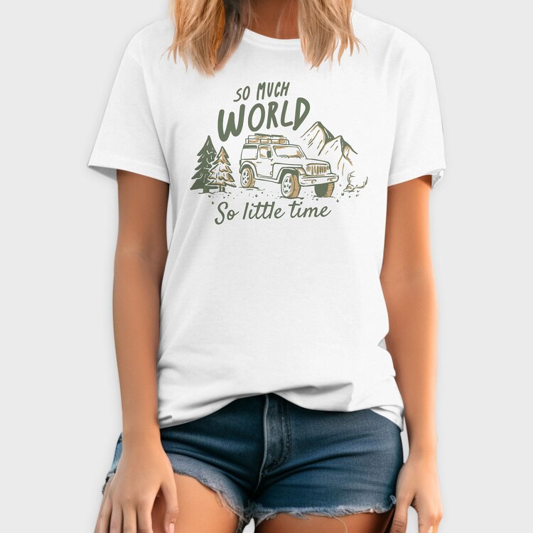 So Much World So Little Time Jeep, Tricou Barbati (Unisex)