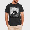 Dark Animals Wolf Silhouette, Tricou Barbati (Unisex)