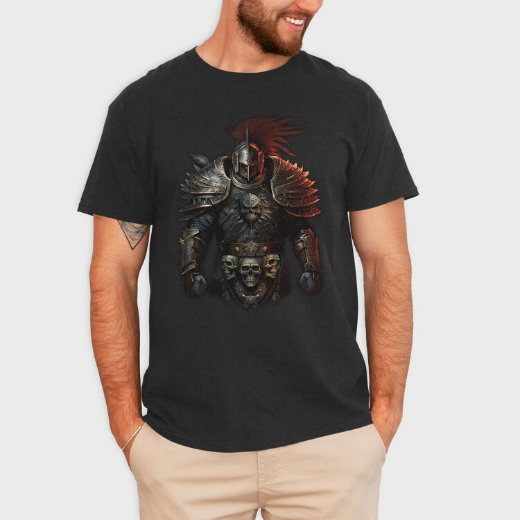 Grim Warrior Skull, Tricou Barbati (Unisex)