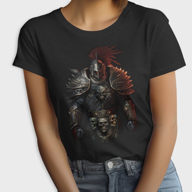 Grim Warrior Skull, Tricou Femei