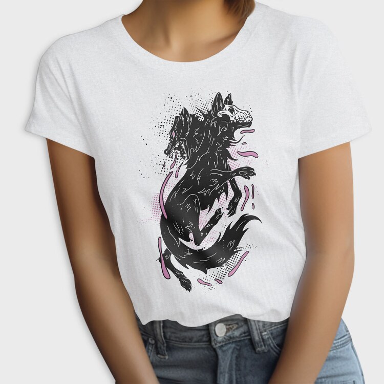 Dark Wolf Skull, Tricou Femei