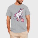 Bicicle Unicorn, Tricou Barbati (Unisex)