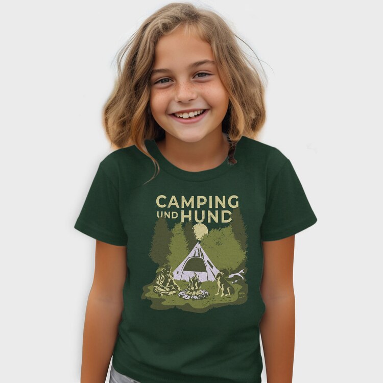 Camping and Hund, Tricou Copii