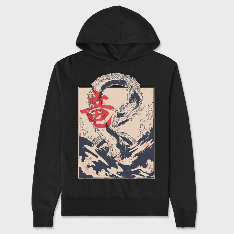 Dragon Sea, Hanorac Oversize Barbati (Unisex)