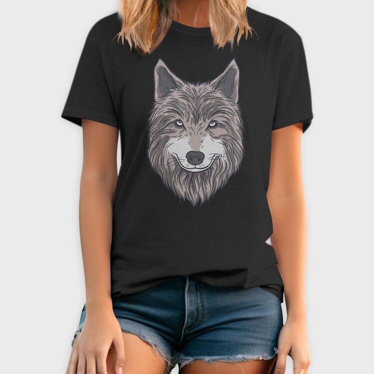 Wolf Portrait 1, Tricou Barbati (Unisex)