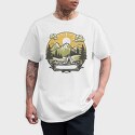 Camping Sunset, Tricou Barbati (Unisex)