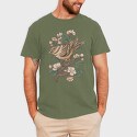 Sparrow Cherry Blossom, Tricou Barbati (Unisex)