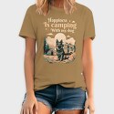 Camping With My Dog, Tricou Barbati (Unisex)