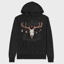 Deer Skull, Hanorac Oversize Barbati (Unisex)