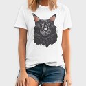 Maine Cat Portrait, Tricou Barbati (Unisex)