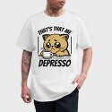 Depresso Cat, Tricou Barbati (Unisex)