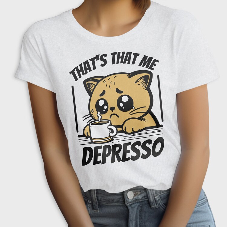Depresso Cat, Tricou Femei