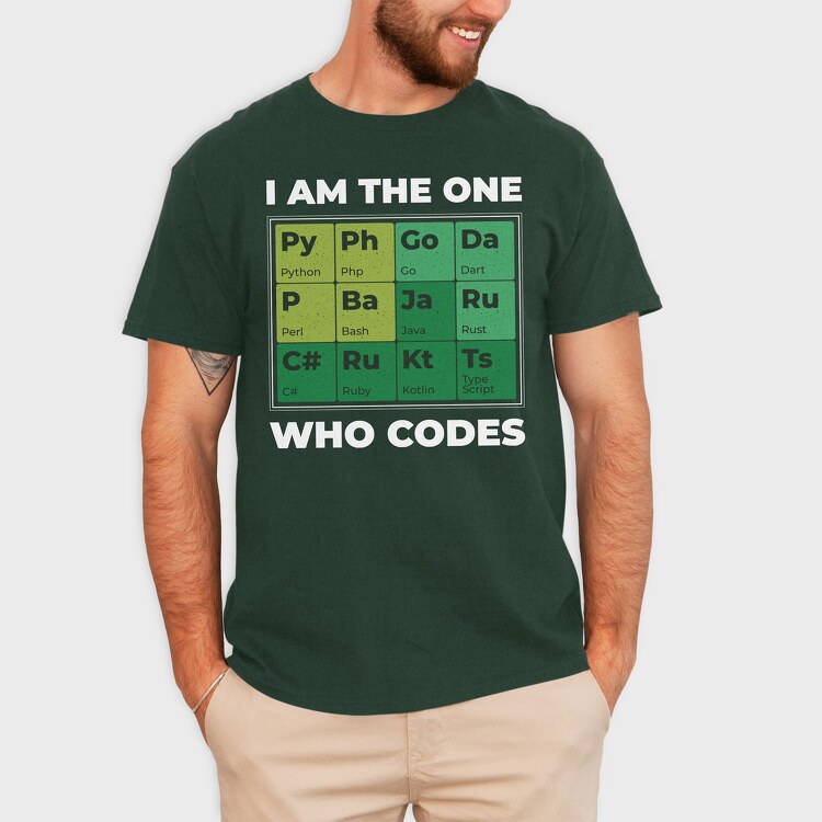 Developer Periodic Table, Tricou Barbati (Unisex)