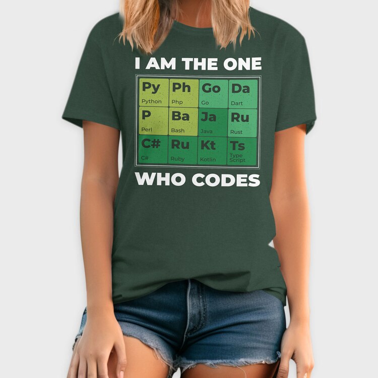 Developer Periodic Table, Tricou Barbati (Unisex)
