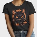 Halloween Cat, Tricou Femei