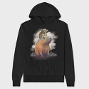 Capybara Monkey, Hanorac Oversize Barbati (Unisex)