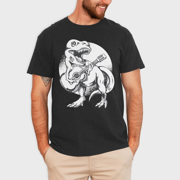 Dinosaur Guitar, Tricou Barbati (Unisex)