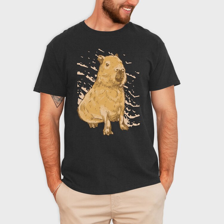 Capybara Realistic, Tricou Barbati (Unisex)