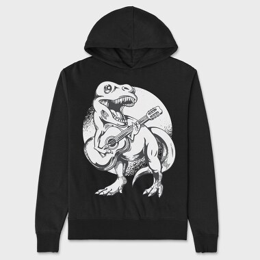 Dinosaur Guitar, Hanorac Oversize Barbati (Unisex)