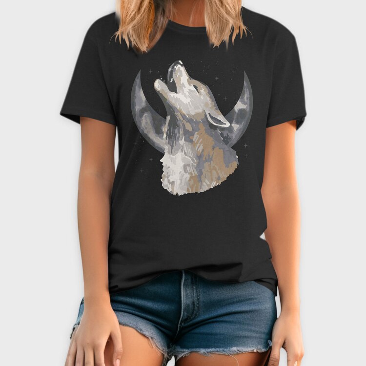 Halloween Howling Wolf, Tricou Barbati (Unisex)