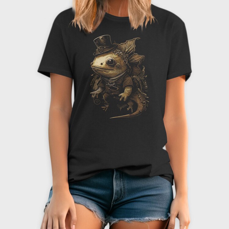 Steampunk Axolotl, Tricou Barbati (Unisex)