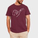 Dog and Man Lineart, Tricou Barbati (Unisex)