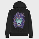 Medusa Face, Hanorac Oversize Barbati (Unisex)
